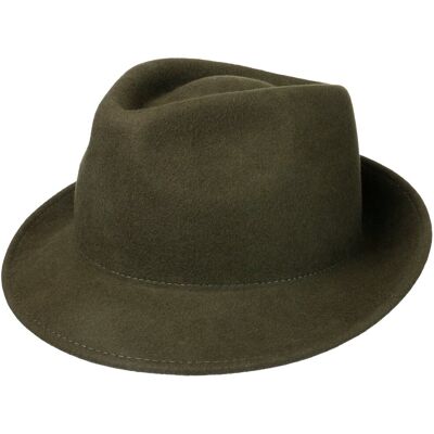 Uni Trilby Hatt i Ullfilt by Lipodo olivengrønn S (54-55 cm) Uni Trilby Hatt i Ullfilt by Lipodo olivengrønn S (54-55 cm)