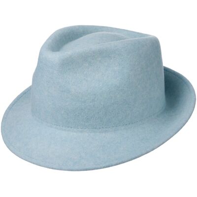 Uni Trilby Hatt i Ullfilt by Lipodo lyseblå XL (60-61 cm) Uni Trilby Hatt i Ullfilt by Lipodo lyseblå XL (60-61 cm)