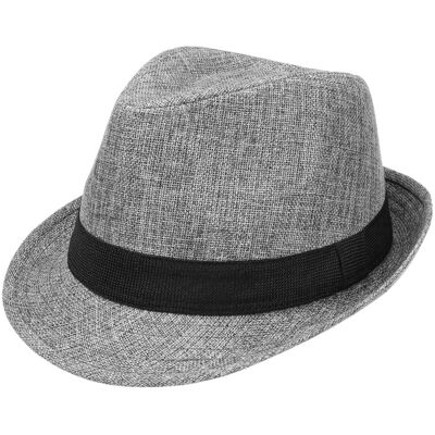 Melange Trilby Stoffhatt by Lipodo grå-melert S (55-56 cm) Melange Trilby Stoffhatt by Lipodo grå-melert S (55-56 cm)