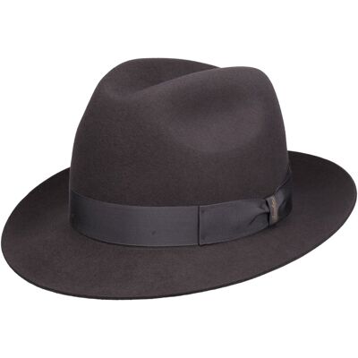 Marengo Hårfilt Bogart-Hatt by Borsalino mørkegrå 57 cm Marengo Hårfilt Bogart-Hatt by Borsalino mørkegrå 57 cm