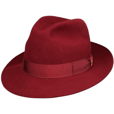 Marengo Hårfilt Bogart-Hatt by Borsalino bordeaux 55 cm Marengo Hårfilt Bogart-Hatt by Borsalino bordeaux 55 cm