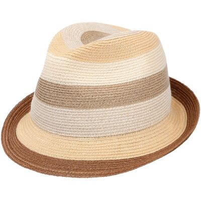 Svenja Stripes Trilby Hatt by Mayser beige M (57-58 cm) Svenja Stripes Trilby Hatt by Mayser beige M (57-58 cm)
