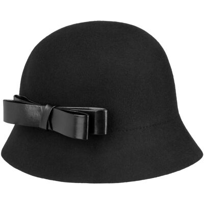 Lianda Cloche-Hatt i Ullfilt by Lierys svart S (54-55 cm) Lianda Cloche-Hatt i Ullfilt by Lierys svart S (54-55 cm)