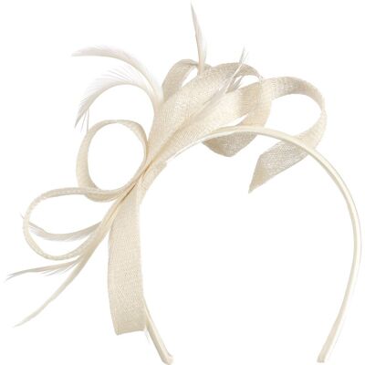 Alicia Fascinator by Seeberger krem One Size Alicia Fascinator by Seeberger krem One Size