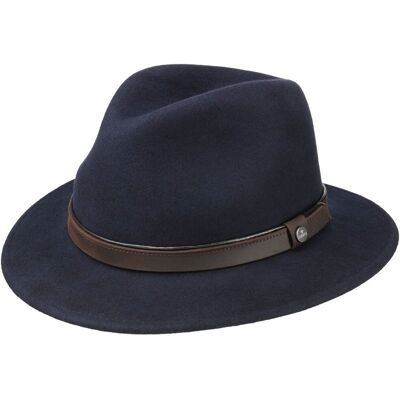 Sargent Traveller Hatt i Ullfilt by Lierys mørkeblå L (58-59 cm) Sargent Traveller Hatt i Ullfilt by Lierys mørkeblå L (58-59 cm)