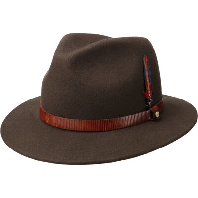 Manton Traveller Hatt i Ullfilt by Stetson brun L (58-59 cm) Manton Traveller Hatt i Ullfilt by Stetson brun L (58-59 cm)