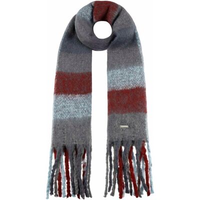 Soft Colour Check Skjerf by Seeberger grå-bordeaux One Size Soft Colour Check Skjerf by Seeberger grå-bordeaux One Size