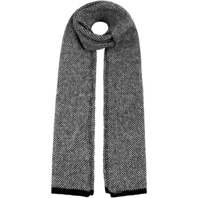 Lemara Twotone Strikket Skjerf by McBURN svart One Size Lemara Twotone Strikket Skjerf by McBURN svart One Size