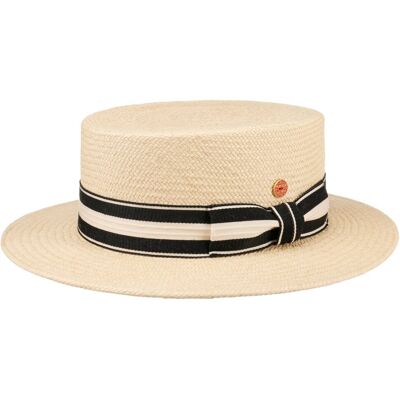 Gondolo Boater Panama-Hatt by Mayser natur L (58-59 cm) Gondolo Boater Panama-Hatt by Mayser natur L (58-59 cm)