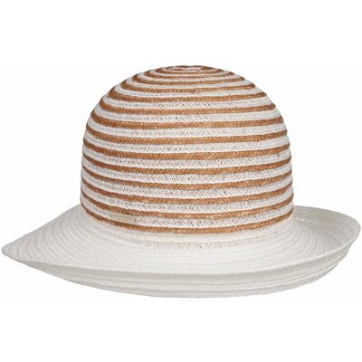 Levia Flettet Hatt by Seeberger hvit One Size Levia Flettet Hatt by Seeberger hvit One Size
