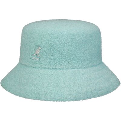 Frottee Bermuda Bucket Stoffhatt by Kangol blå M (56-57 cm) Frottee Bermuda Bucket Stoffhatt by Kangol blå M (56-57 cm)