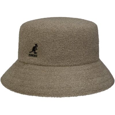 Frottee Bermuda Bucket Stoffhatt by Kangol gråbrun M (56-57 cm) Frottee Bermuda Bucket Stoffhatt by Kangol gråbrun M (56-57 cm)