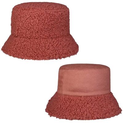 Teddy Fur Vendbar Hatt by Seeberger gammelrosa One Size Teddy Fur Vendbar Hatt by Seeberger gammelrosa One Size
