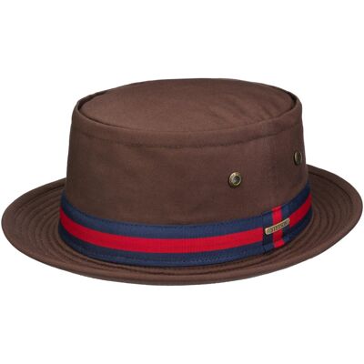 Classic Band Pork Pie Stoffhatt by Stetson brun M (56-57 cm) Classic Band Pork Pie Stoffhatt by Stetson brun M (56-57 cm)