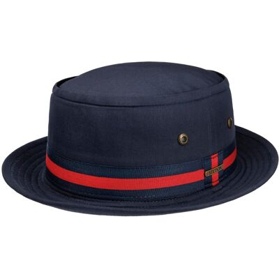 Classic Band Pork Pie Stoffhatt by Stetson mørkeblå S (54-55 cm) Classic Band Pork Pie Stoffhatt by Stetson mørkeblå S (54-55 cm)