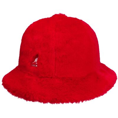 Faux Fur Casual Stoffhatt by Kangol rød L (58-59 cm) Faux Fur Casual Stoffhatt by Kangol rød L (58-59 cm)
