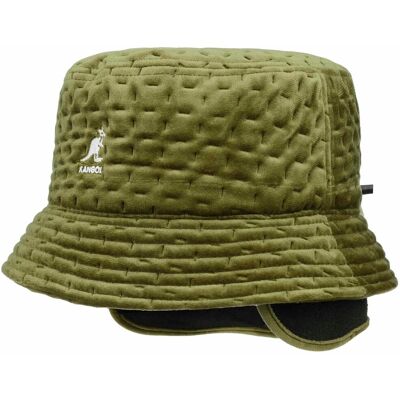 Dash Quilted Bin Stoffhatt by Kangol olivengrønn S (54-55 cm) Dash Quilted Bin Stoffhatt by Kangol olivengrønn S (54-55 cm)