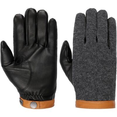 Deerskin Ull Tricot Hansker by Hestra svart 9 HS Deerskin Ull Tricot Hansker by Hestra svart 9 HS