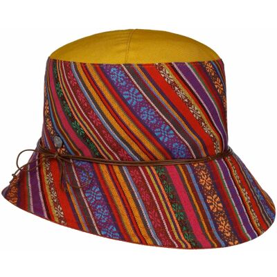 Fresh Stripes Bucket Stoffhatt by Lierys rød One Size Fresh Stripes Bucket Stoffhatt by Lierys rød One Size