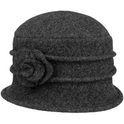 Beata Hatt i Tovet Ull by Seeberger antrasitt One Size Beata Hatt i Tovet Ull by Seeberger antrasitt One Size
