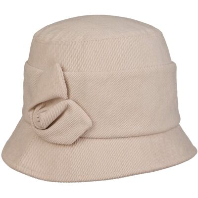 Fine Corduroy Cloche-Hatt by Seeberger beige M (56-57 cm) Fine Corduroy Cloche-Hatt by Seeberger beige M (56-57 cm)