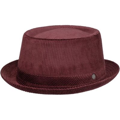 Classic Pork Pie Corduroy-Hatt by Lierys bordeaux L (58-59 cm) Classic Pork Pie Corduroy-Hatt by Lierys bordeaux L (58-59 cm)