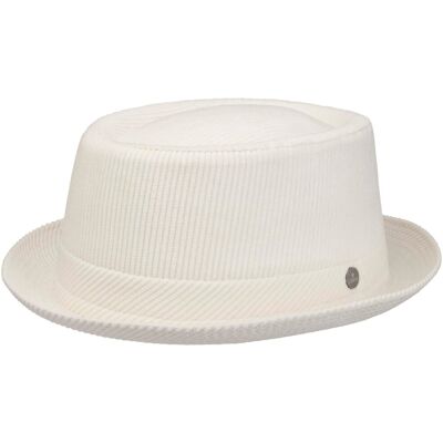 Classic Pork Pie Corduroy-Hatt by Lierys krem L (58-59 cm) Classic Pork Pie Corduroy-Hatt by Lierys krem L (58-59 cm)