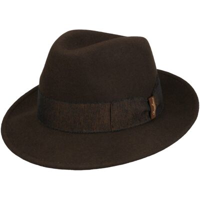 Ricky Bogart-Hatt by Borsalino mørkebrun 57 cm Ricky Bogart-Hatt by Borsalino mørkebrun 57 cm