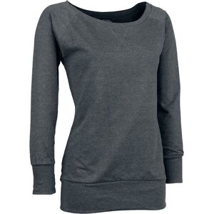 Urban Classics Collegegenser - Damegenser med vidhals - S til 3XL - Damer - koksgrå XXL Urban Classics Collegegenser - Damegenser med vidhals - S til 3XL - Damer - koksgrå XXL