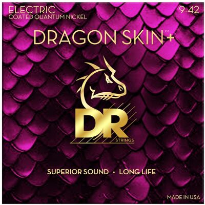 DR Strings DEQ-9 Dragon skin+ el-gitar-strenger, 009-042 DR Strings DEQ-9 Dragon skin+ el-gitar-strenger, 009-042