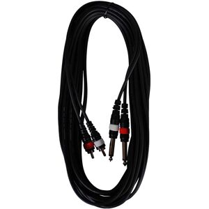 HiEnd 2 x jack til 2 x phono/RCA kabel 6 meter HiEnd 2 x jack til 2 x phono/RCA kabel 6 meter