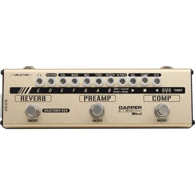 Valeton MES-4 Dapper Acoustic Mini akustisk gitar-multieffekt-pedalboard Valeton MES-4 Dapper Acoustic Mini akustisk gitar-multieffekt-pedalboard