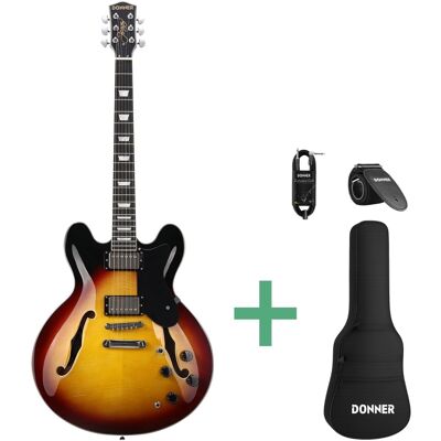 Donner DJP-1000S el-gitar sunburst Donner DJP-1000S el-gitar sunburst