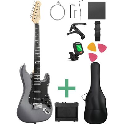 Donner DST-80 el-gitar pakke matton black Donner DST-80 el-gitar pakke matton black