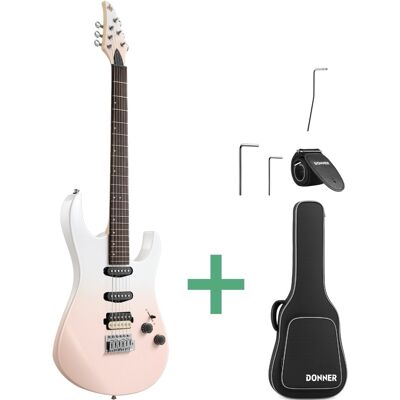 Donner DMT-66 el-gitar pink-white Donner DMT-66 el-gitar pink-white