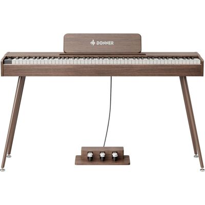 Donner DHP-200 Pro el-piano valnøtt Donner DHP-200 Pro el-piano valnøtt