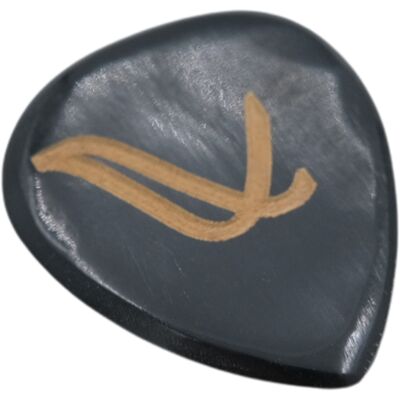 Wambooka Nativo Semi Flat Black Horn plekter Wambooka Nativo Semi Flat Black Horn plekter