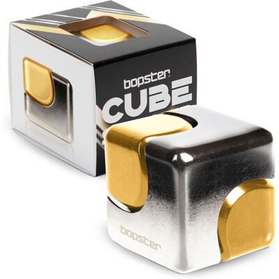 Bopster Fidget Kube Spinner - Gull Og Sølv Bopster Fidget Kube Spinner - Gull Og Sølv