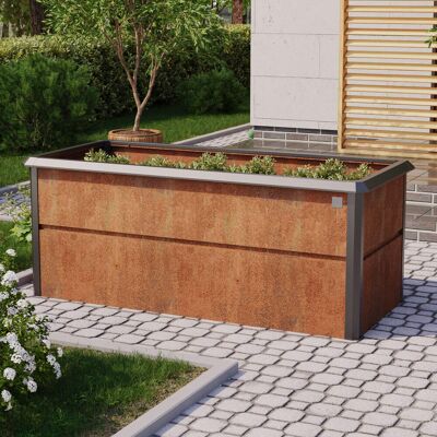 PRIMEYARD 200x85x77 cm plantekasse, cortenstål, rust-look, inkl. sneglebeskyttelse - (GFPV00788) PRIMEYARD 200x85x77 cm plantekasse, cortenstål, rust-look, inkl. sneglebeskyttelse - (GFPV00788)