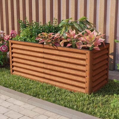 PRIMEYARD 150x60x60 cm plantekasse, cortenstål, Rust-look - (GFPV00965) PRIMEYARD 150x60x60 cm plantekasse, cortenstål, Rust-look - (GFPV00965)