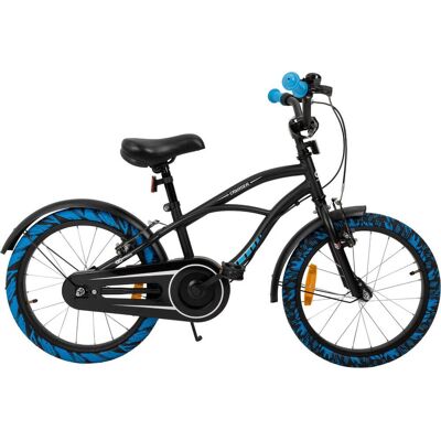 MIW Barnesykkel Cruiser 18" - Sort/blå MIW Barnesykkel Cruiser 18" - Sort/blå