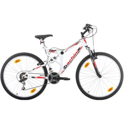 Probike Fulldempet Mountain Bike - 26" - Extreme (Hvit-Grønn) Probike Fulldempet Mountain Bike - 26" - Extreme (Hvit-Grønn)