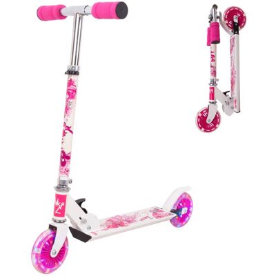 ISL Sparkesykkel Worker Pinki Med Led Hjul ISL Sparkesykkel Worker Pinki Med Led Hjul
