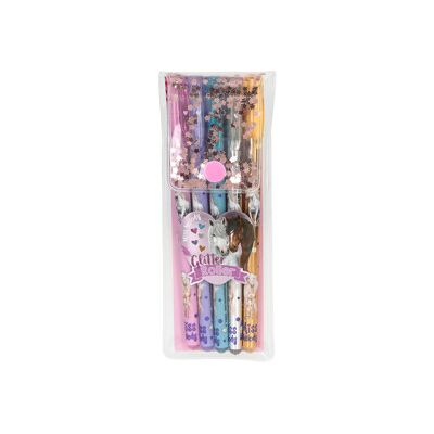 Miss Melody Glittergelepenner 5-pack 1 set Miss Melody Glittergelepenner 5-pack 1 set