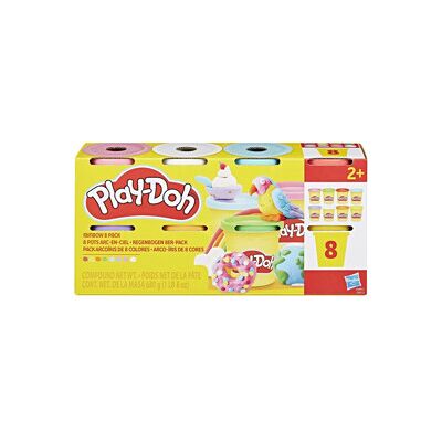 Play-Doh Modellervoks 8-pk Regnbue Play-Doh Modellervoks 8-pk Regnbue