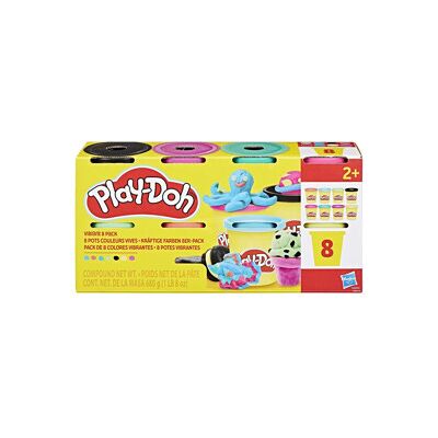 Play-Doh Modellervoks 8-pakning Livlige Farger Play-Doh Modellervoks 8-pakning Livlige Farger