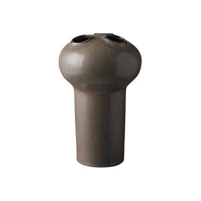 Knabstrup Keramik Trio Vase 27 cm Brown Knabstrup Keramik Trio Vase 27 cm Brown