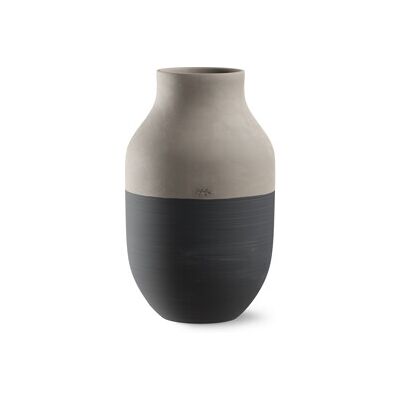 Kähler Design Omaggio Circulare Vase - 31cm - Antrasittgrå Kähler Design Omaggio Circulare Vase - 31cm - Antrasittgrå