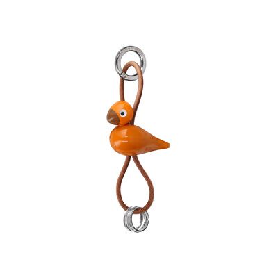 Kay Bojesen Fugl Nøkkelring Naturlær Orange Kay Bojesen Fugl Nøkkelring Naturlær Orange