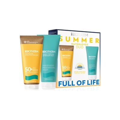 Biotherm Waterlover SPF 50+ Solkrem & After Sun Duo Biotherm Waterlover SPF 50+ Solkrem & After Sun Duo